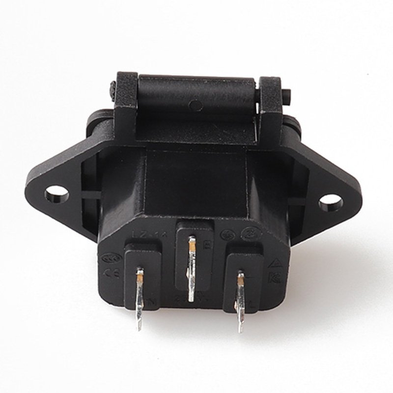 Full Solid Copper C13 C14 AC Socket Plug Iec 320 Connector LZ-14-1-02 Waterproof 250V 10A 250V 10A Electrical Outlet Connection
