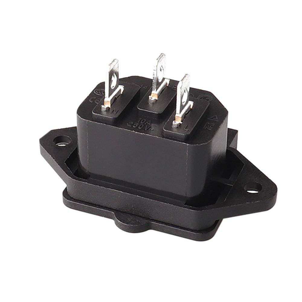 Full Solid Copper C13 C14 AC Socket Plug Iec 320 Connector LZ-14-1-02 Waterproof 250V 10A 250V 10A Electrical Outlet Connection