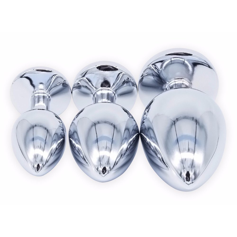Various Colors Jewelry Sex Toys Metal Anal Plug for Adult