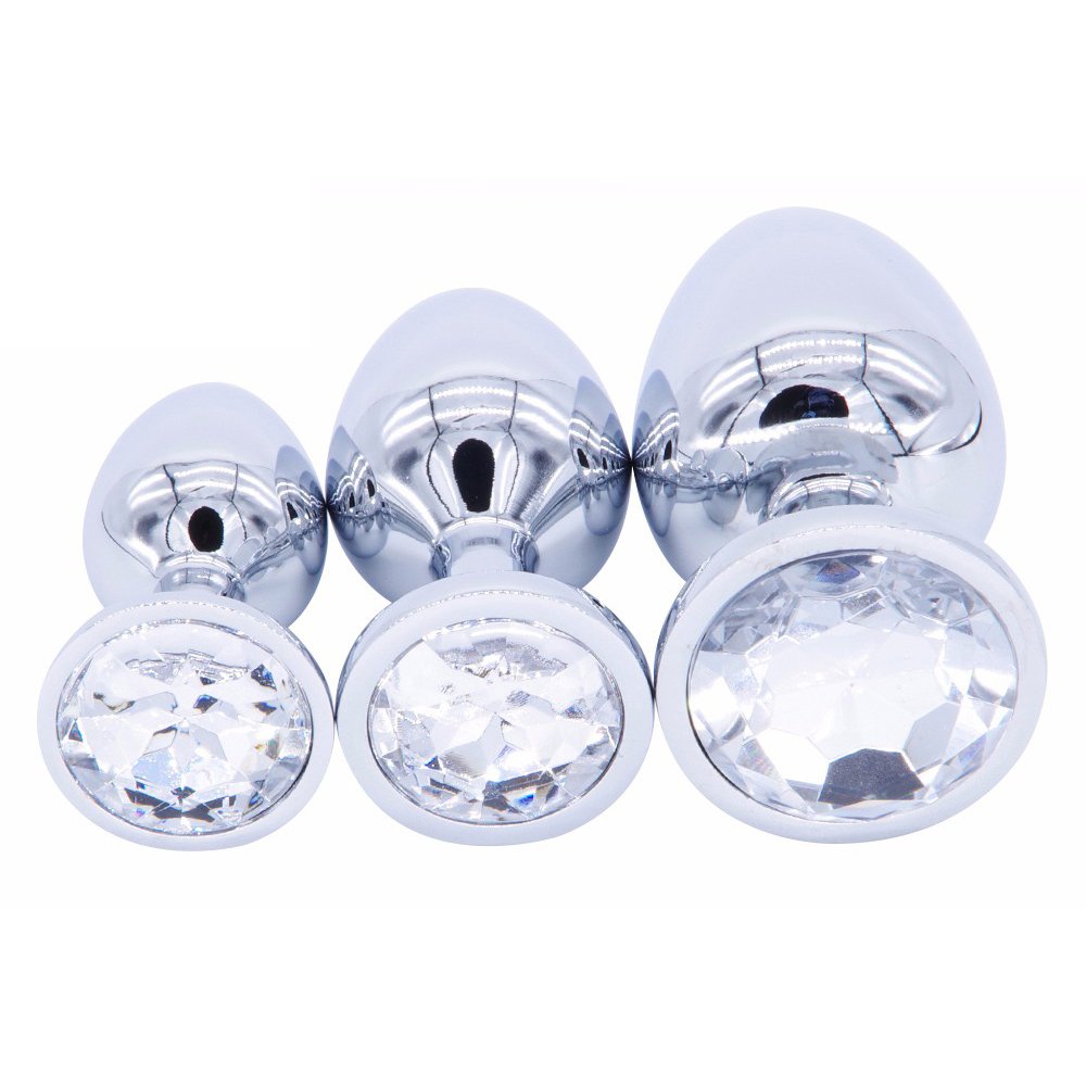 Various Colors Jewelry Sex Toys Metal Anal Plug for Adult