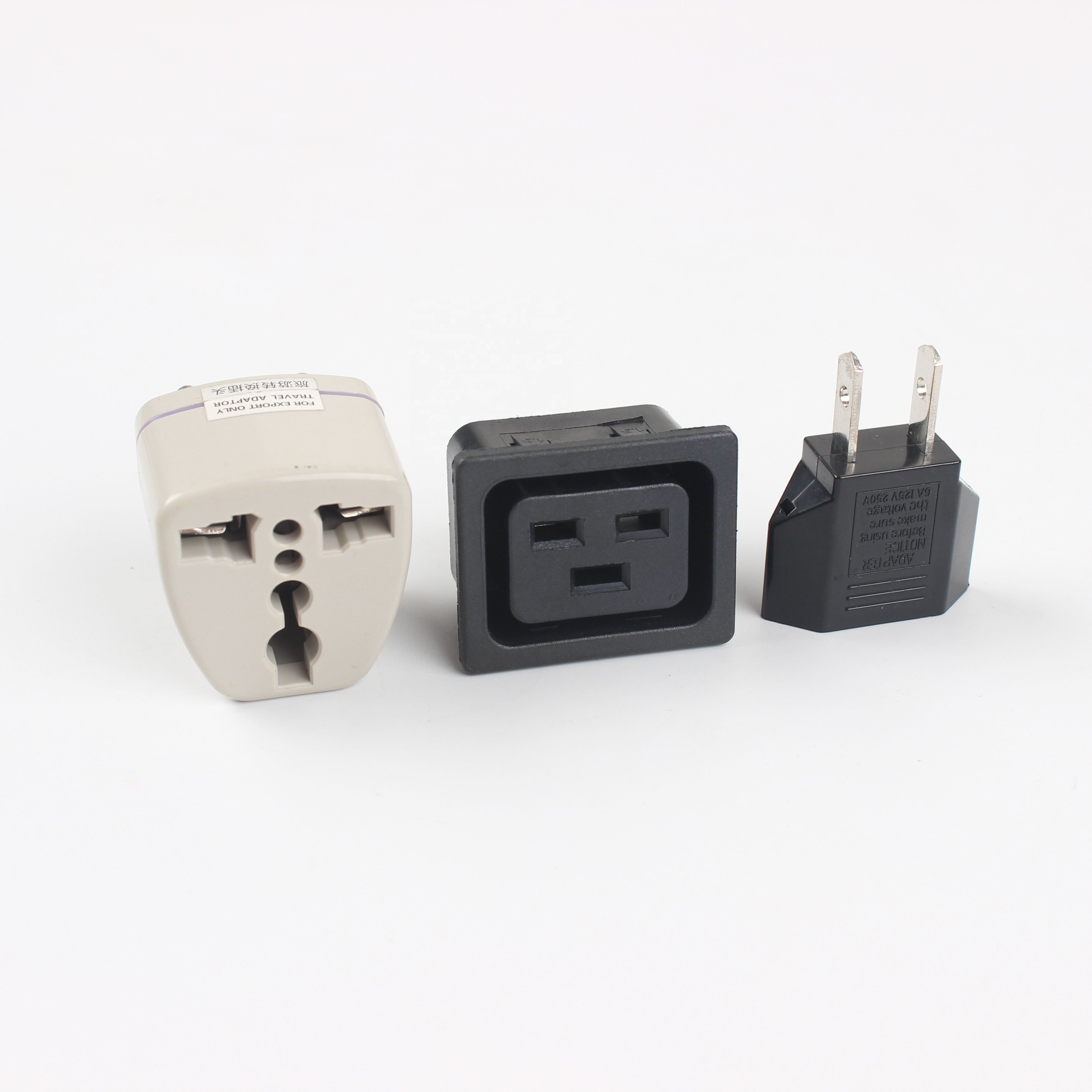 EU Mini Two Round To US Two Flat Adapter Plug Converter