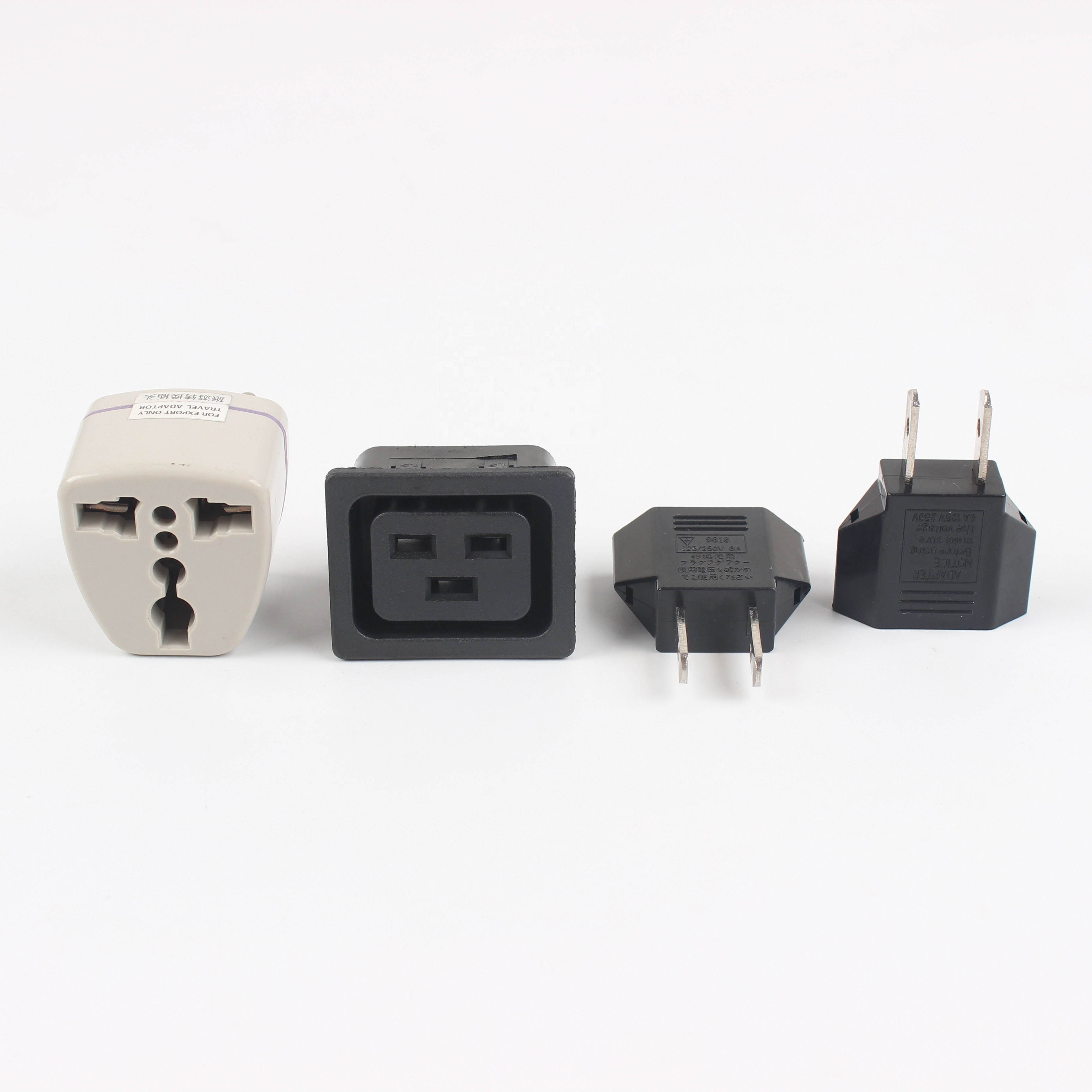 EU Mini Two Round To US Two Flat Adapter Plug Converter