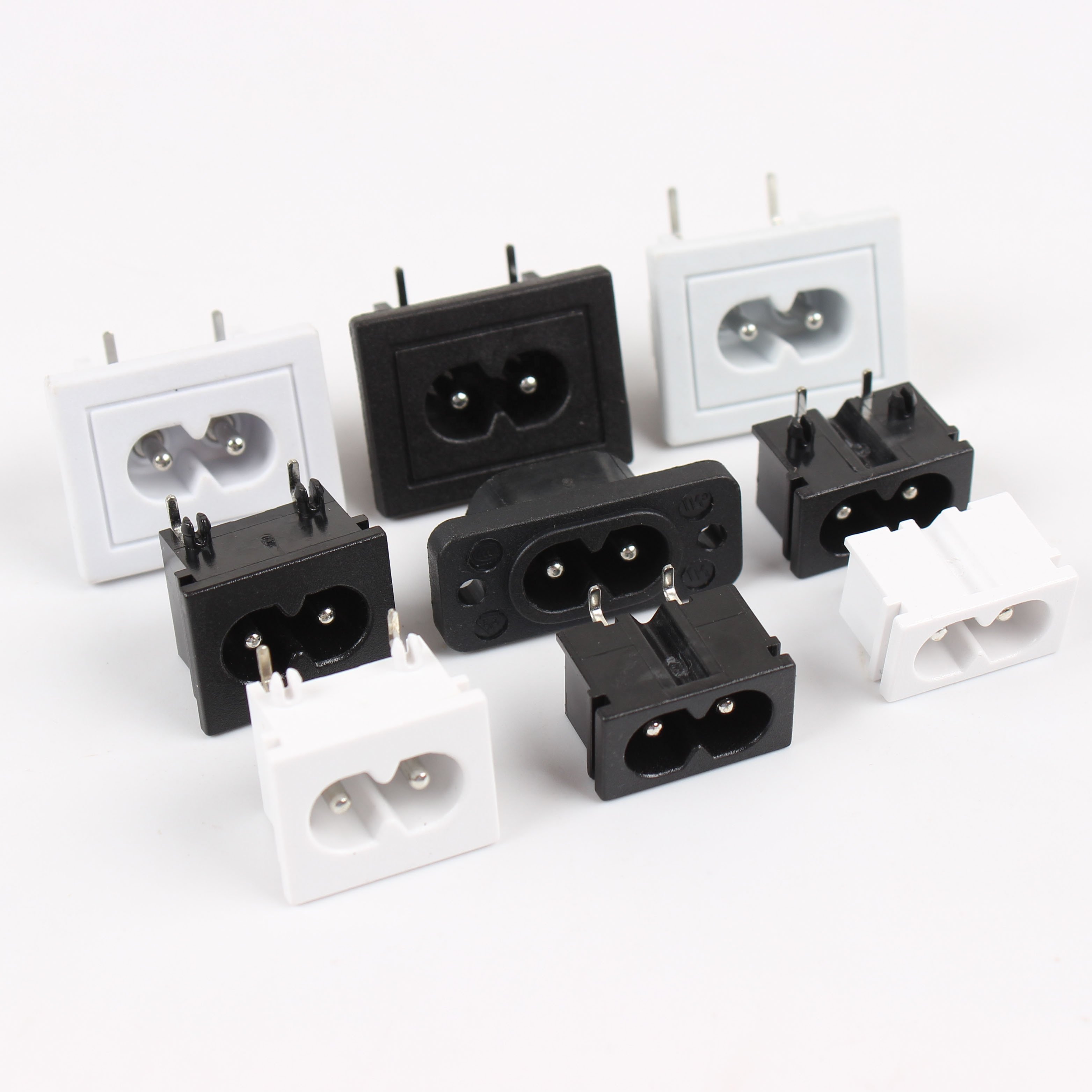 EU Mini Two Round To US Two Flat Adapter Plug Converter