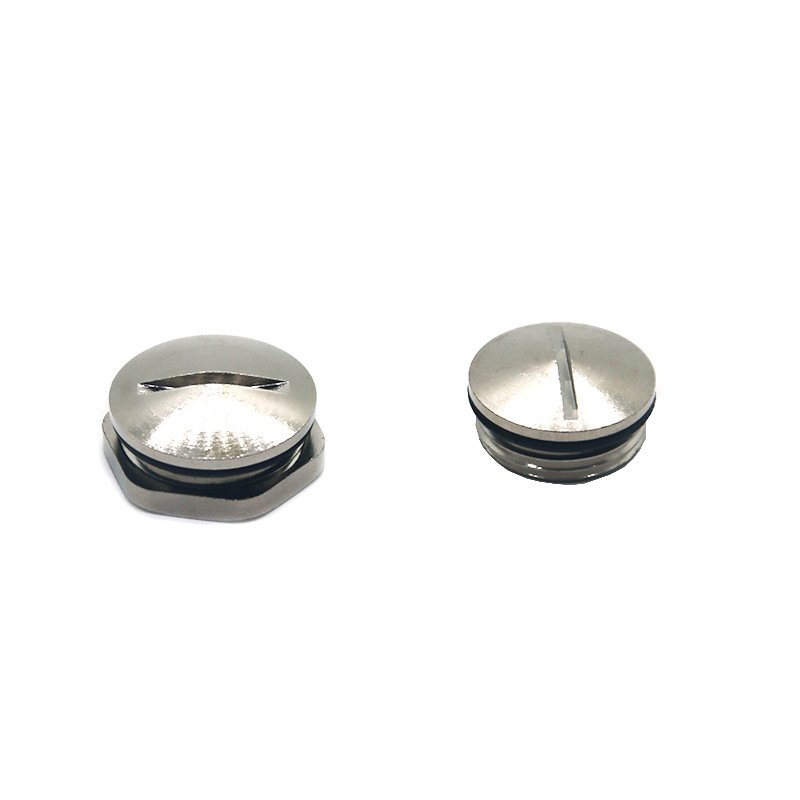 Metal end cover metal stopper Steel Screw Plug Round Head Screw Plug Metal Screw Dummy Gland