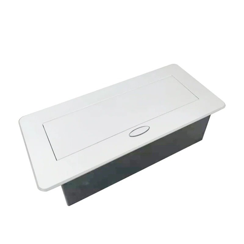 3 Outlets -Up Floor Electrical Outlet Recessed Countertop Socket Floor Outlet Box With 2 USB Ports US Plug Durable