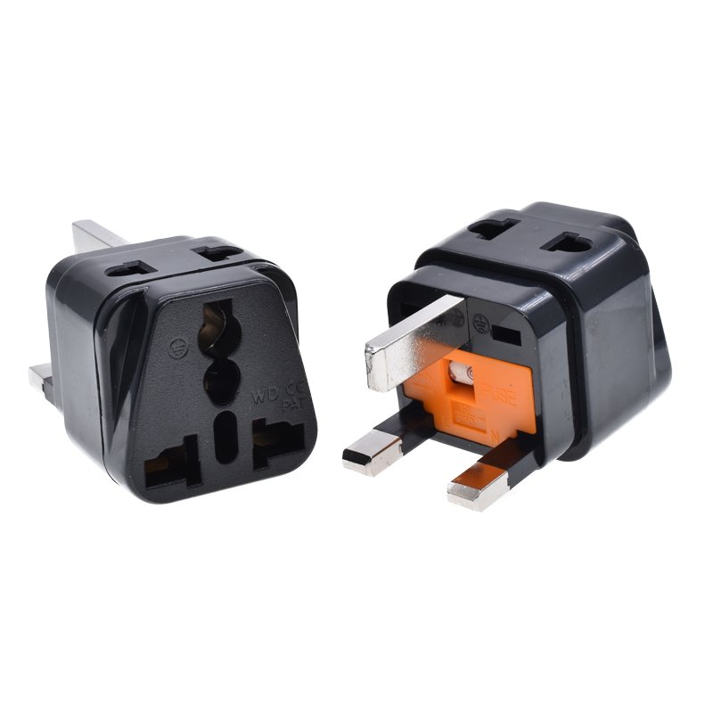 Universal to UK plug adapter 2 Way England 3 Pin 250v Adapter Plug 13A250V built-in fuse 13A multifunction extension plug