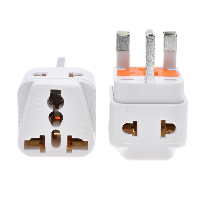 Universal to UK plug adapter 2 Way England 3 Pin 250v Adapter Plug 13A250V built-in fuse 13A multifunction extension plug