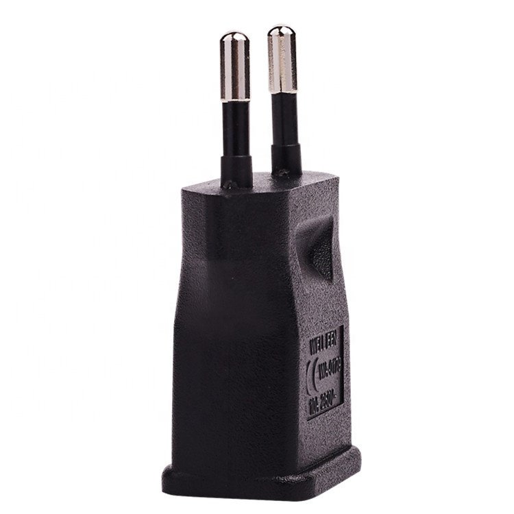2 pin EU plug to US adapter