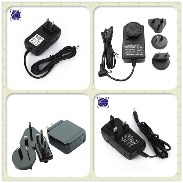 CE Power Adapter 12W Wall Plug 12VEU US UK AU Power Adapter OEM 24vdc Power Supply Plug Factory Direct 12V1A DC Plug in 100%