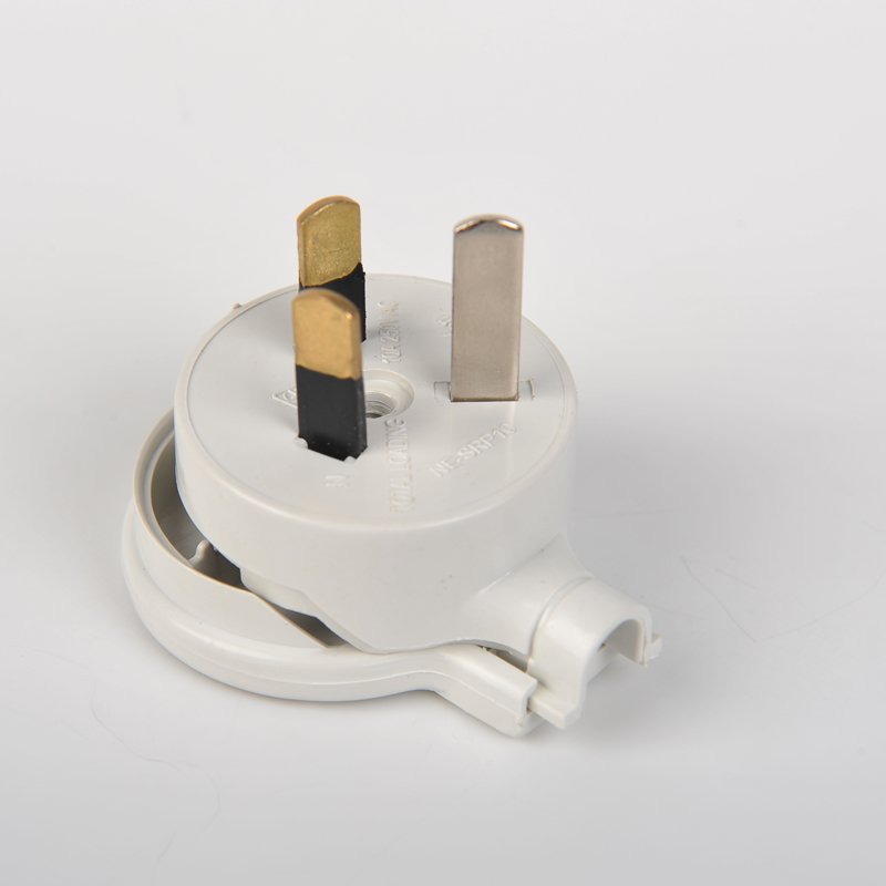 SAA Australia standard 3 Pin side entry top white rewireable Plug Top 10 amp side flat entry Extension electric wall plug AC