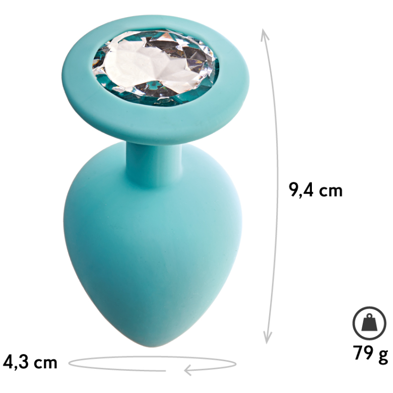 popular design Women Sex Toys tunnel butt Plugs Crystal Trainer Kit Silicone Adult Jewel Butt Plug for man