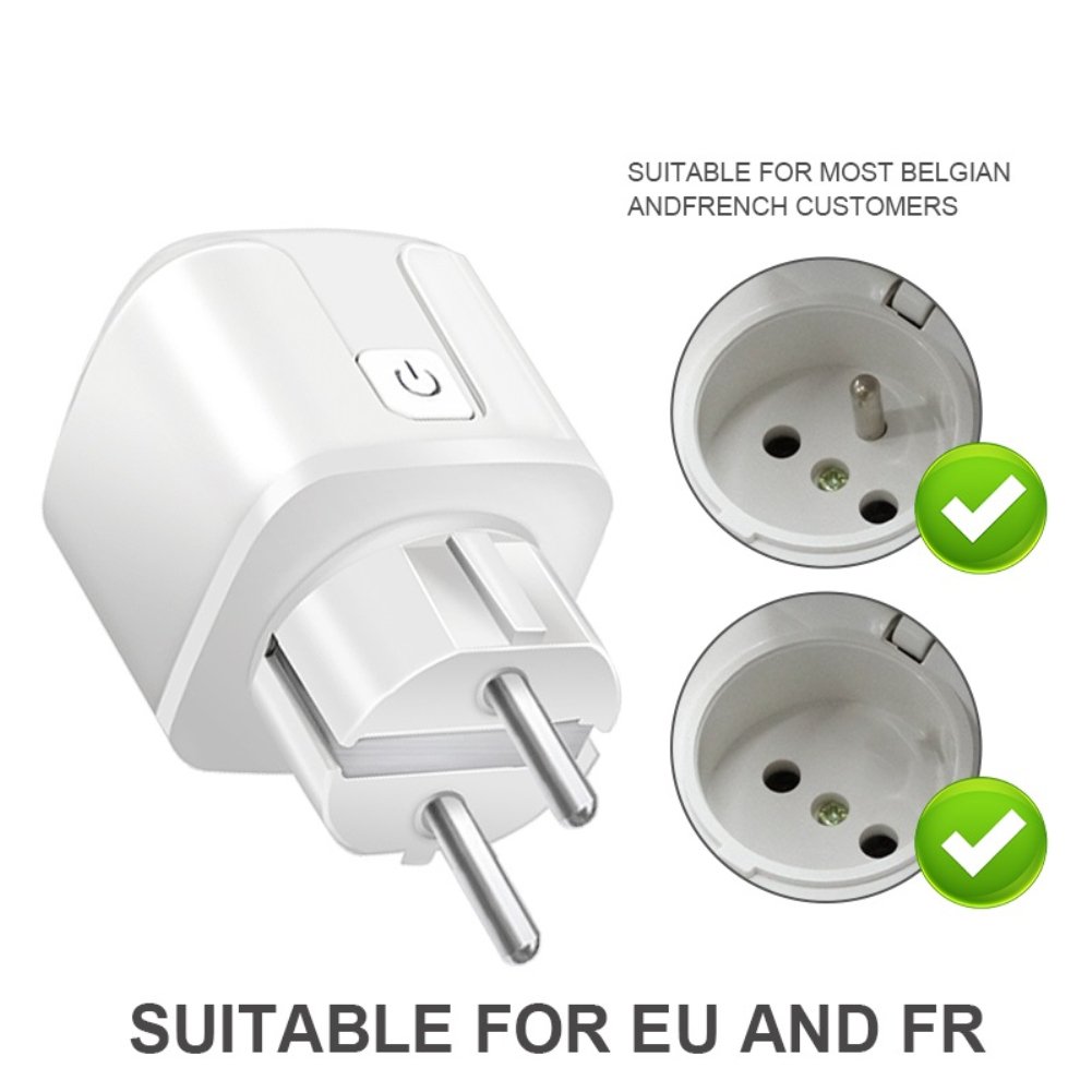 Aubess 16A Zigbee Sockets Smart Plug with Energy Meter Smart Electronics Electrical Sockets Home Automation Socket Adapter