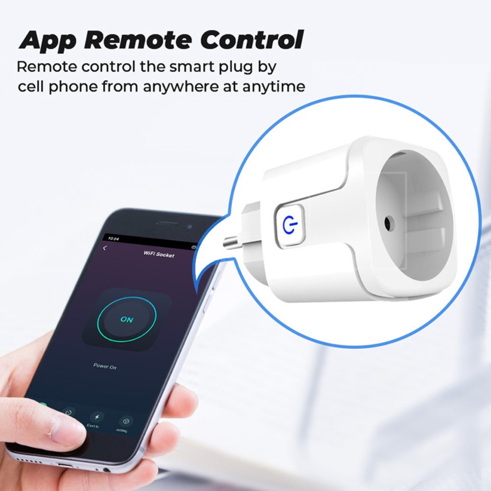Aubess 16A Zigbee Sockets Smart Plug with Energy Meter Smart Electronics Electrical Sockets Home Automation Socket Adapter