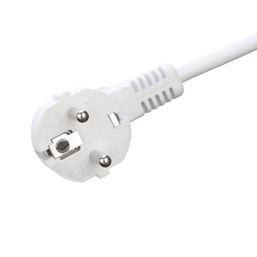 Factory Direct Sale 16A Plug Power Cords Waterproof Power Cable White For Outdoor Use VDE Plug Power Cord For Home Appliances