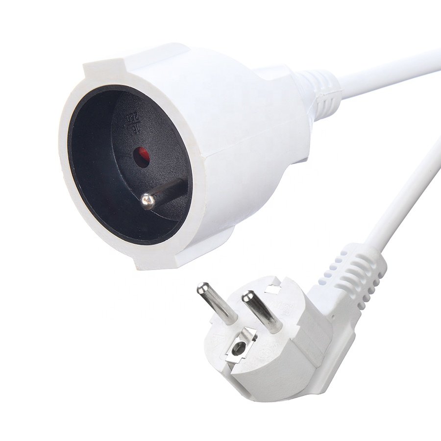 Factory Direct Sale 16A Plug Power Cords Waterproof Power Cable White For Outdoor Use VDE Plug Power Cord For Home Appliances