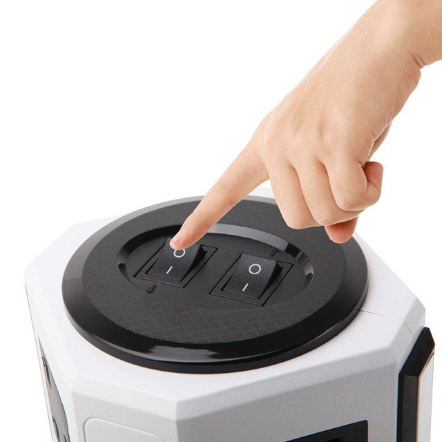 Universal UK standard toperek latest power strip With 4 USB charging ports 8 Outlets extension plug socket