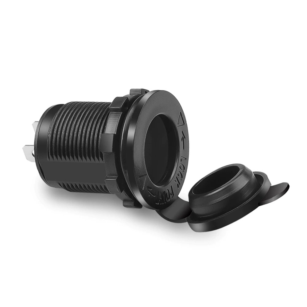 12V DC Waterproof Power Outlet Socket For Car Boat Trailer Plugs and Sockets