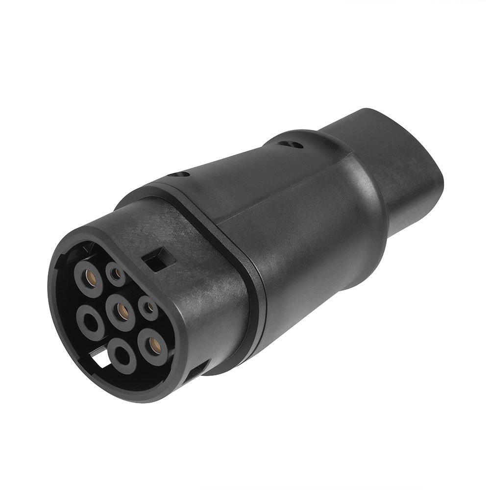 EVSE EV Adaptor 32A Tesla To Type 2 IEC 62196 Plug EV Adapter, Electric Cars Vehicle Charger Charging Connector