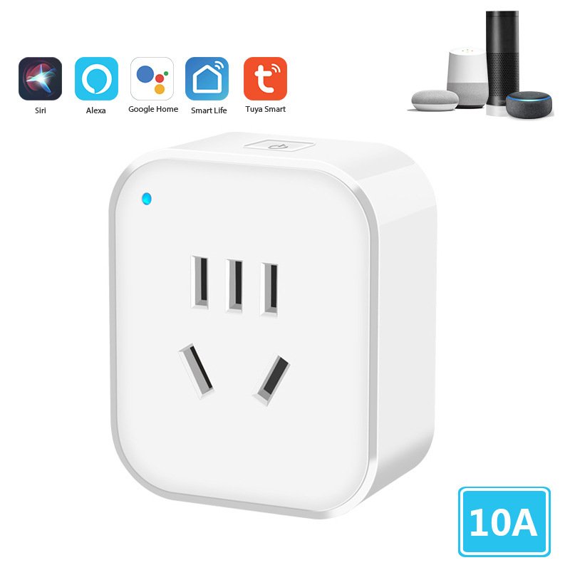 16A Mini Us Tuya Wifi Smart Electrical Plug Work With App Remote Control Voice Control Intelligent Housing Devices