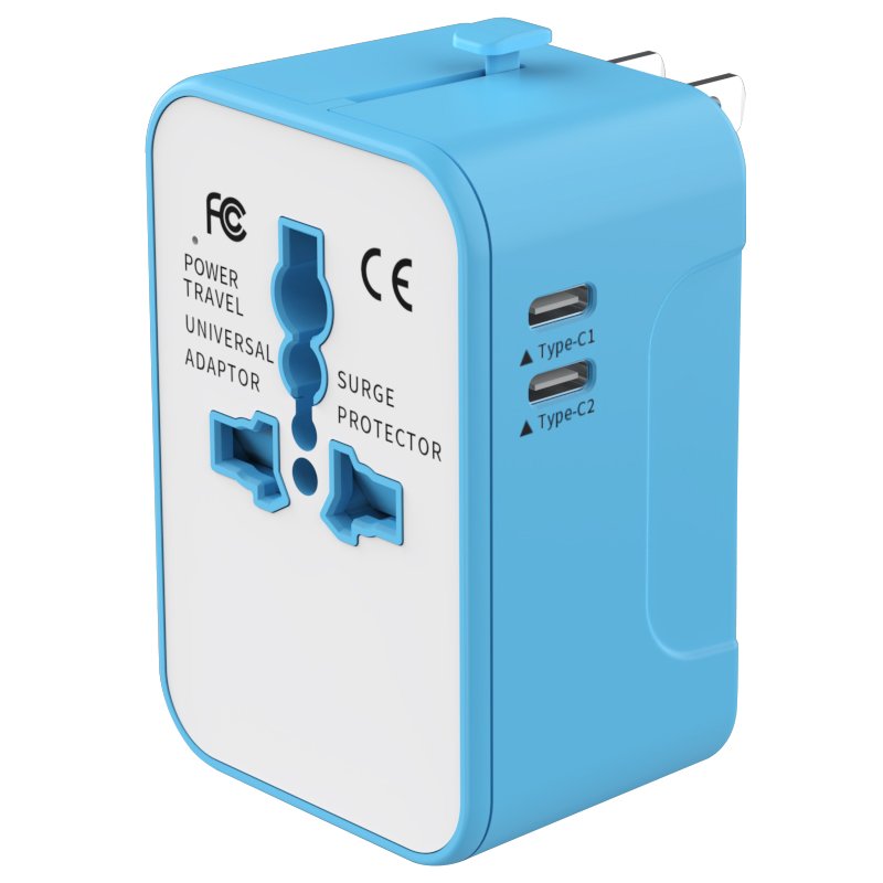 Multifunctional Travel Charger Adapter Plug one to multiple Dual C port Socket EU US Standard Global Universal plug Converter