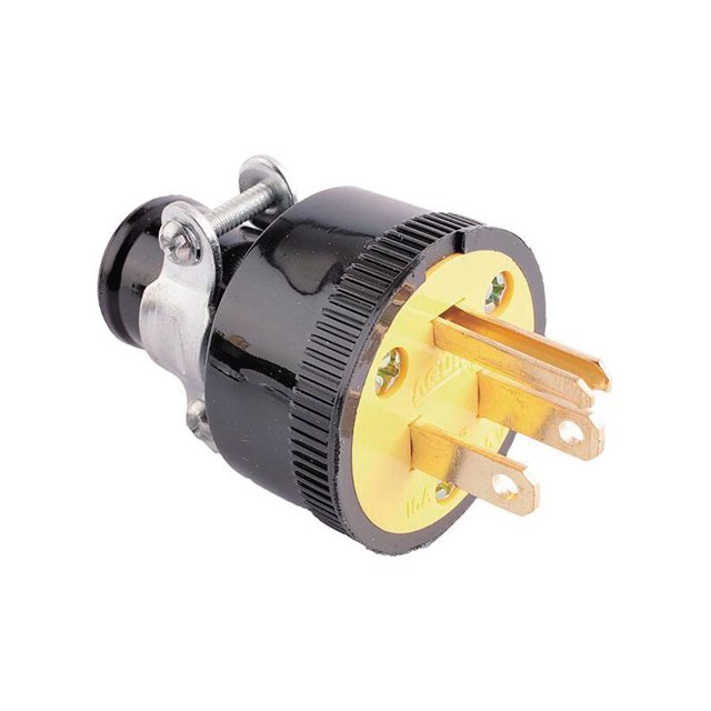 15 Amp 125 Volt NEMA 5 15P 2P 3W Straight Blade Plug for America Canada