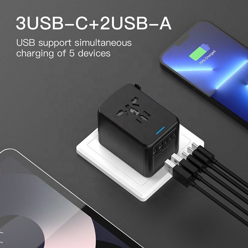3C2A 5.8A UK US EU All-in-One International Power 207 Worldwide Charger plug Universal Travel Adapter for Cell Phone Laptop