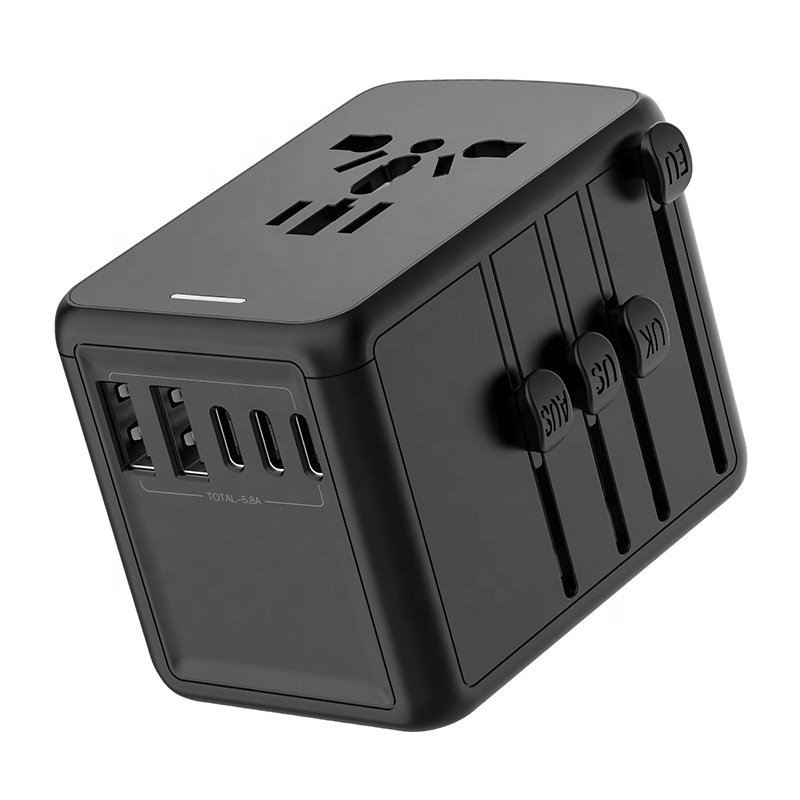 3C2A 5.8A UK US EU All-in-One International Power 207 Worldwide Charger plug Universal Travel Adapter for Cell Phone Laptop