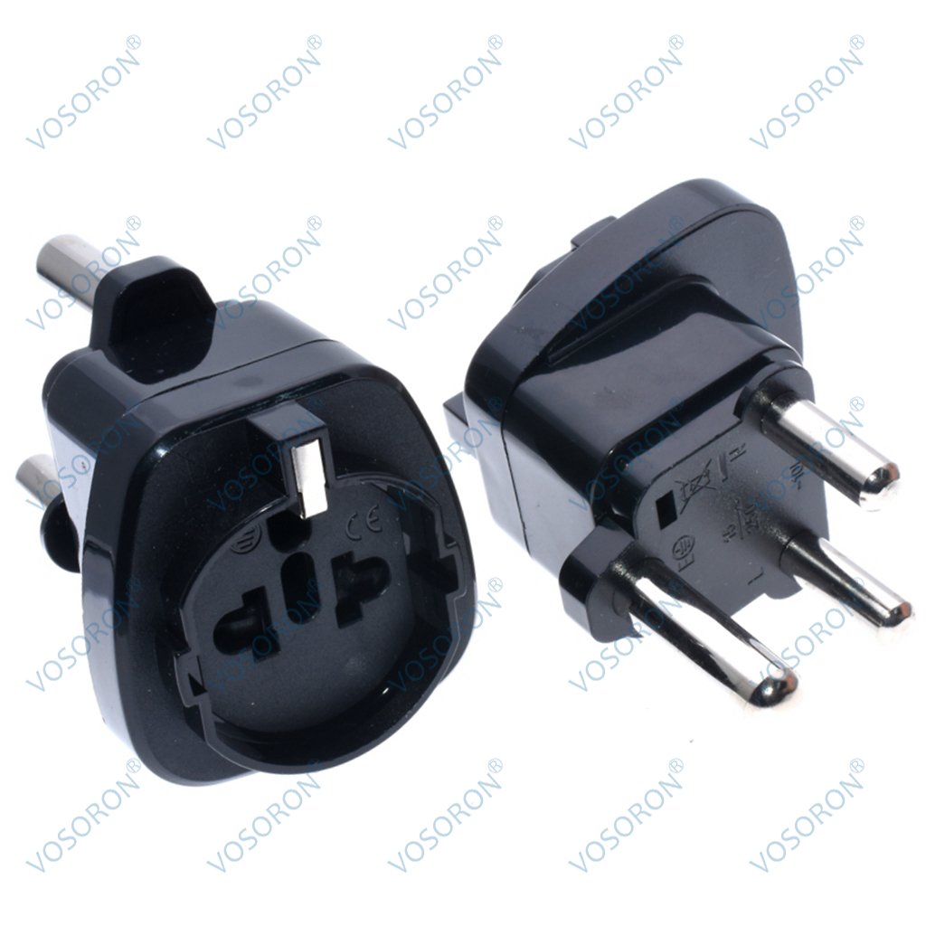 USA European Schuko to Type M South Africa plug converter travel adapter adaptor