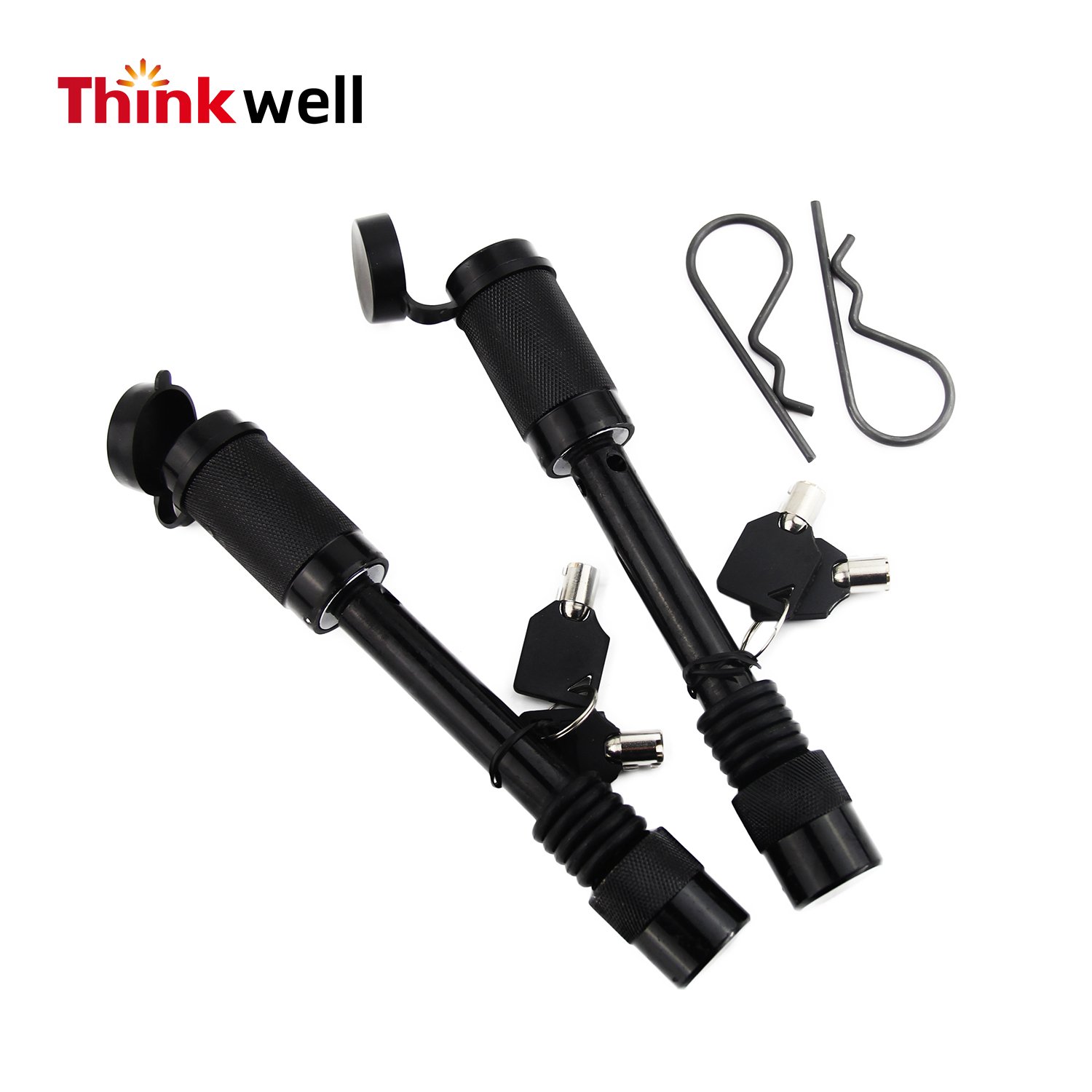 Thinkwell 1/2\" Black Finished Steel Off-Road Hitch Pin Lock Used Condition Trailer Parts & Lock Plug for Trailers