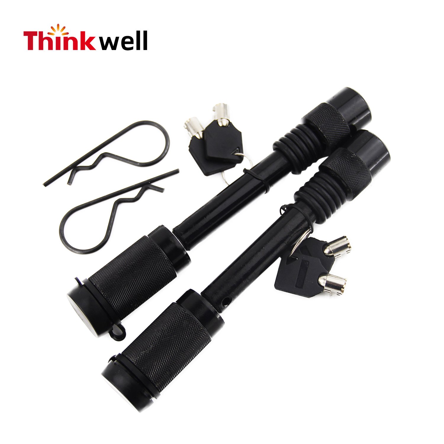Thinkwell 1/2\" Black Finished Steel Off-Road Hitch Pin Lock Used Condition Trailer Parts & Lock Plug for Trailers