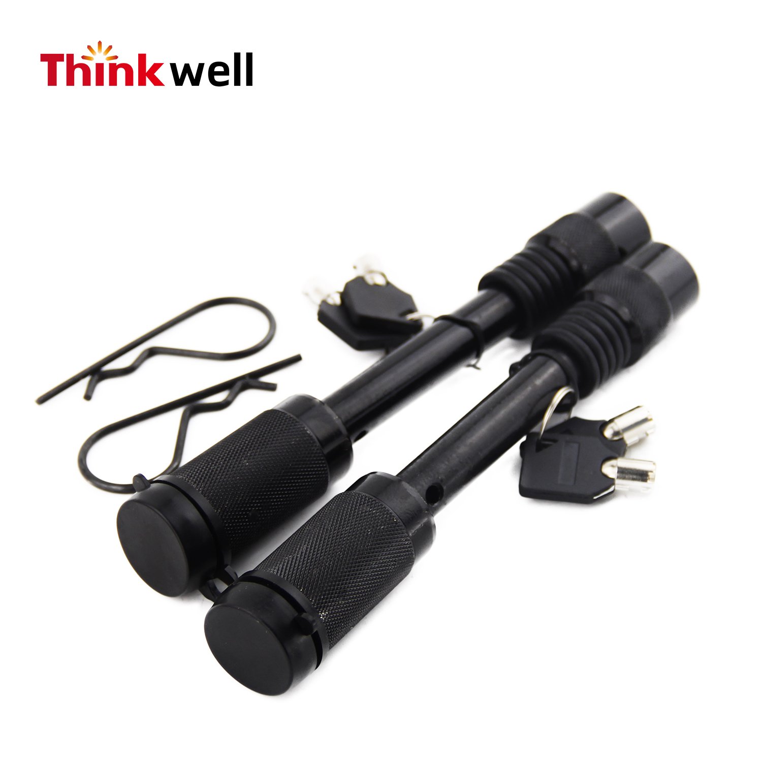 Thinkwell 1/2\" Black Finished Steel Off-Road Hitch Pin Lock Used Condition Trailer Parts & Lock Plug for Trailers