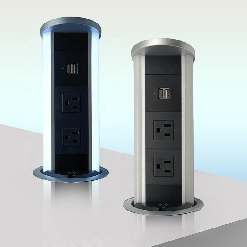 Pop up Power Socket 2 Uk Plugs 2 Usb 1 Speaker Plug Origin Type Electrical Place Model Voltage Current Rated Commercial Standard