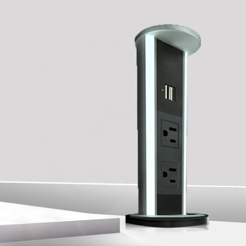 Pop up Power Socket 2 Uk Plugs 2 Usb 1 Speaker Plug Origin Type Electrical Place Model Voltage Current Rated Commercial Standard