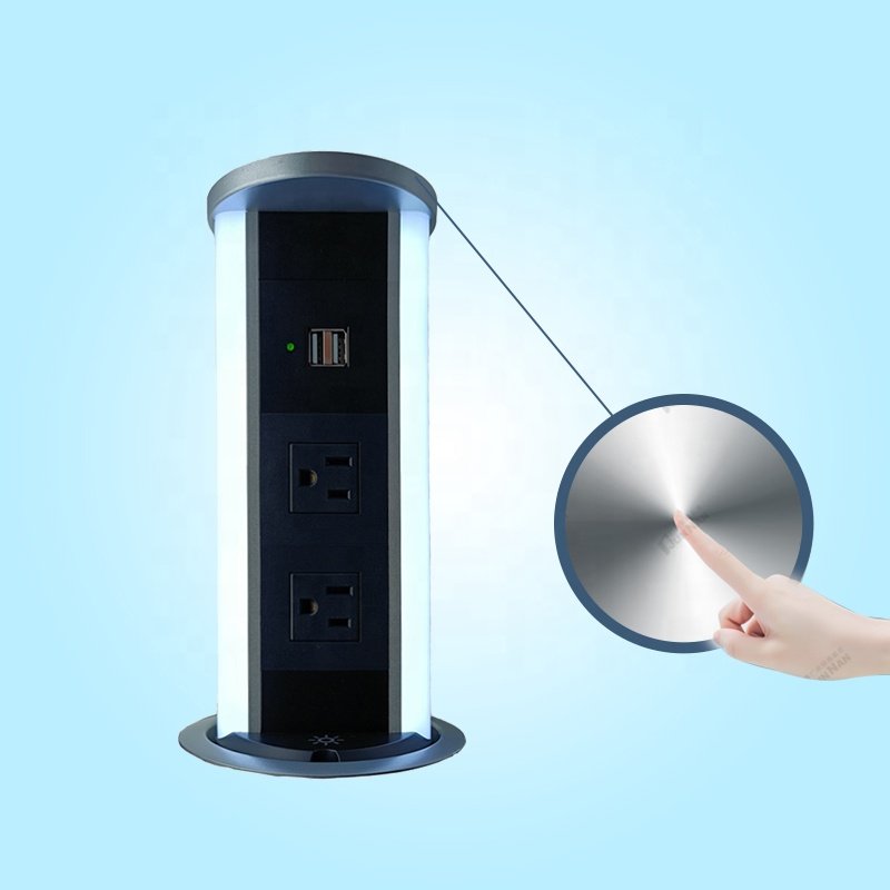 Pop up Power Socket 2 Uk Plugs 2 Usb 1 Speaker Plug Origin Type Electrical Place Model Voltage Current Rated Commercial Standard