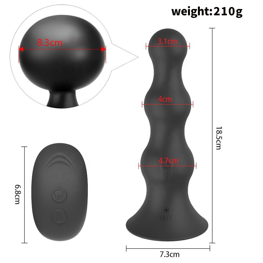 Anal Prostate Inflatable Butt Plug Male Massager Vibrator Huge Expansion Vagina Sex Toy for Men Women Masturbation Orgasm