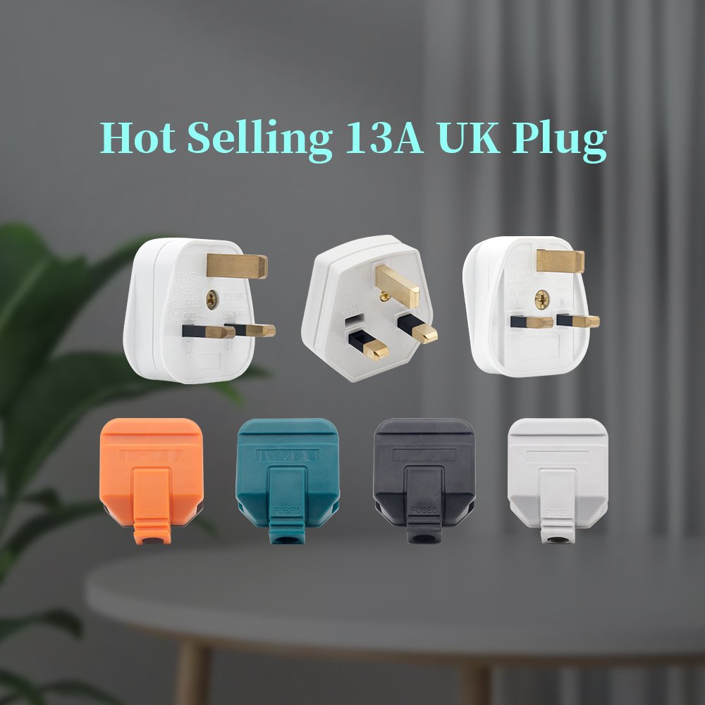 Wholesale BS UK Type G electrical plug 3 pins with 13A fused power 13amp plug top