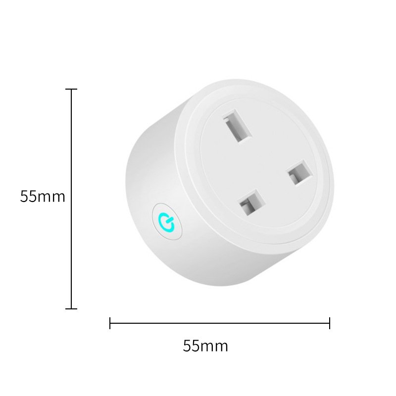 16A Wifi Smart Plug UK Socket with Tuya Smart Life APP Alexa Google Assistant Voice Control Timer Plug