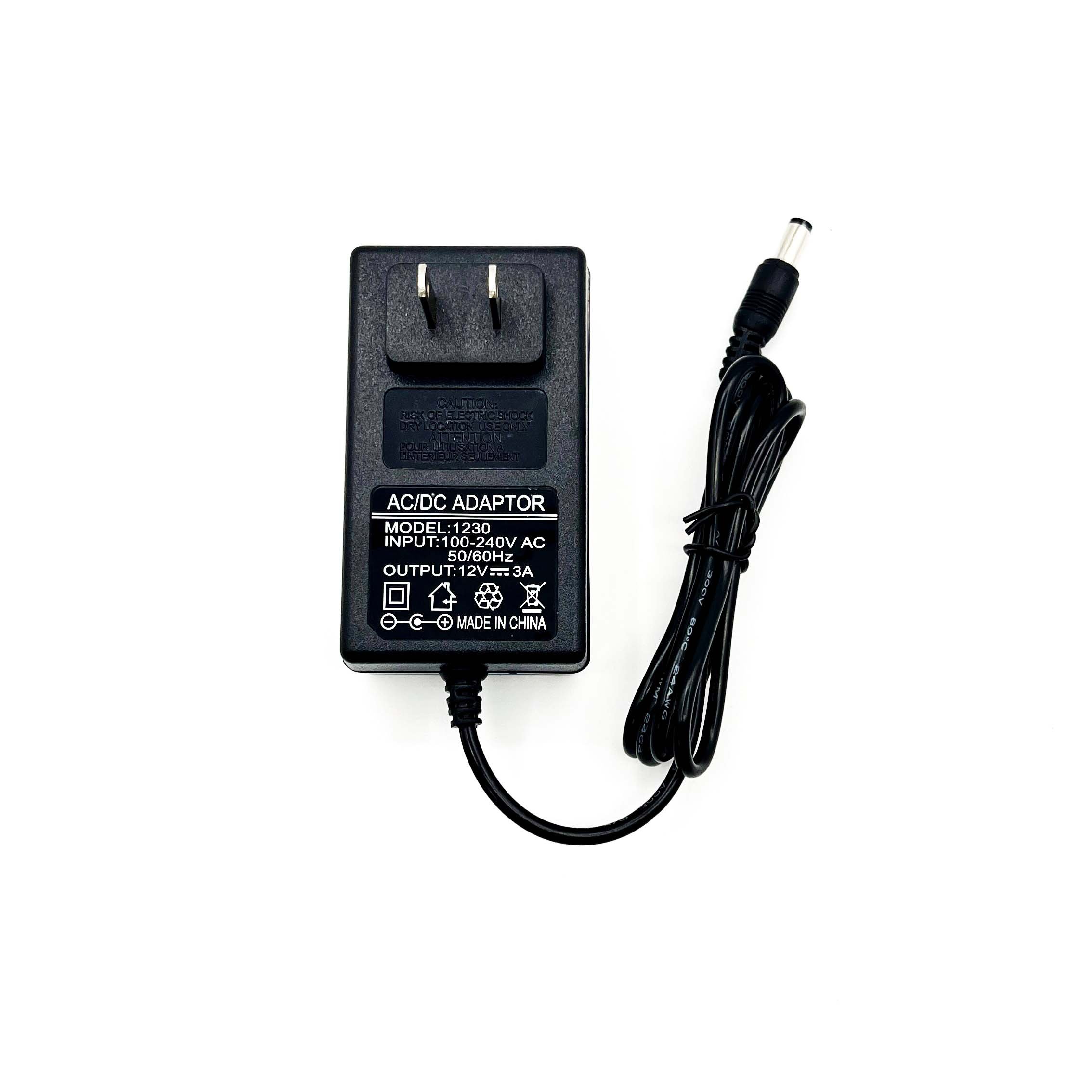 US EU AU UK plug 36W power supply 12V3A 24V1.5A ac dc Wall Mount Power Adapter For Cash Register Power Supply