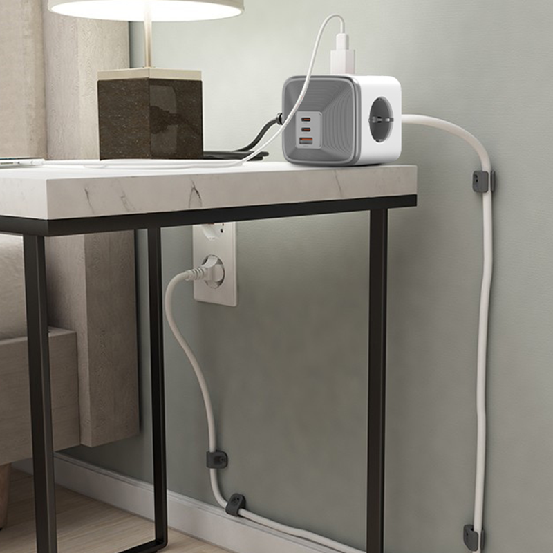 Space Saving Indoor Seamless Power Plug Multifunctional Power Cube Socket For Living Room