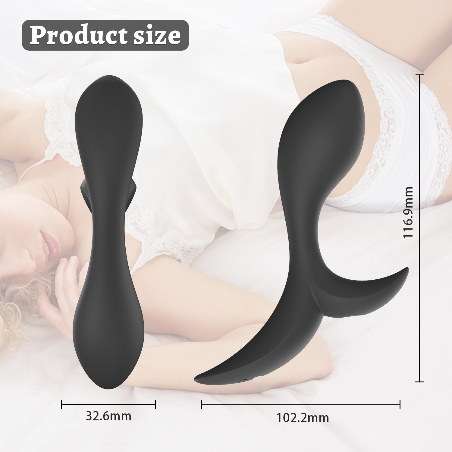 ShinePep Silicone Anal Plug Vibrating Butt Toy for Men