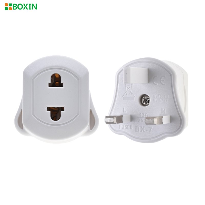 EU 2 Pin To 3 Pin UK Electric Power Shaver Toothbrush Plug Adaptor Converter Durable for Travel Socket Adapter