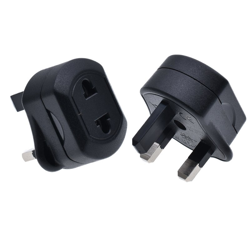 EU 2 Pin To 3 Pin UK Electric Power Shaver Toothbrush Plug Adaptor Converter Durable for Travel Socket Adapter