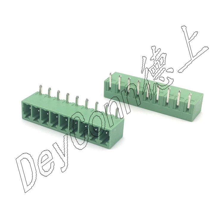 3.81 Pluggable Terminal Block 11p With Ear Male Socket 90 Degree DIP