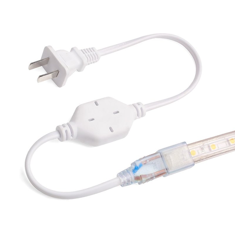 US/EU Plug Socket With 2 Pins For 5050 SMD LED Strip Light Bar AC220V 110V
