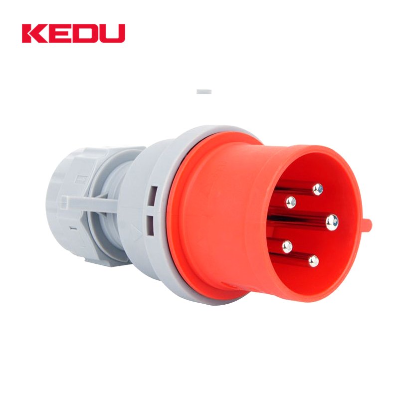 KEDU p531 popular sale 5 pin IP44 32a industrial electrical 380v plug socket with VDE,CE,SEMKO