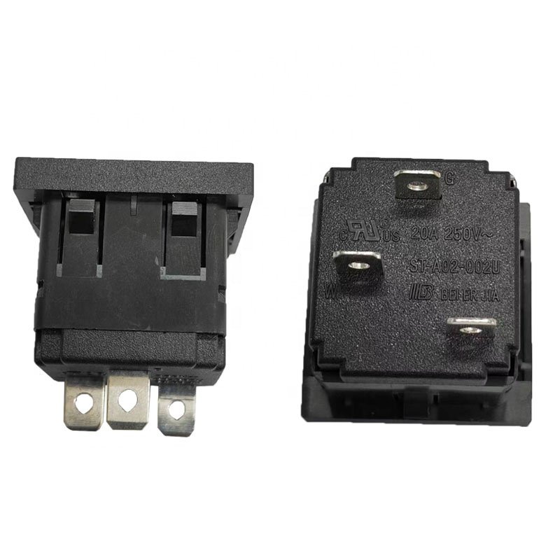 NEMA6-20R Wall Mount Three Pole Plug Black Industrial America Socket Standard Outlet Ul Socket