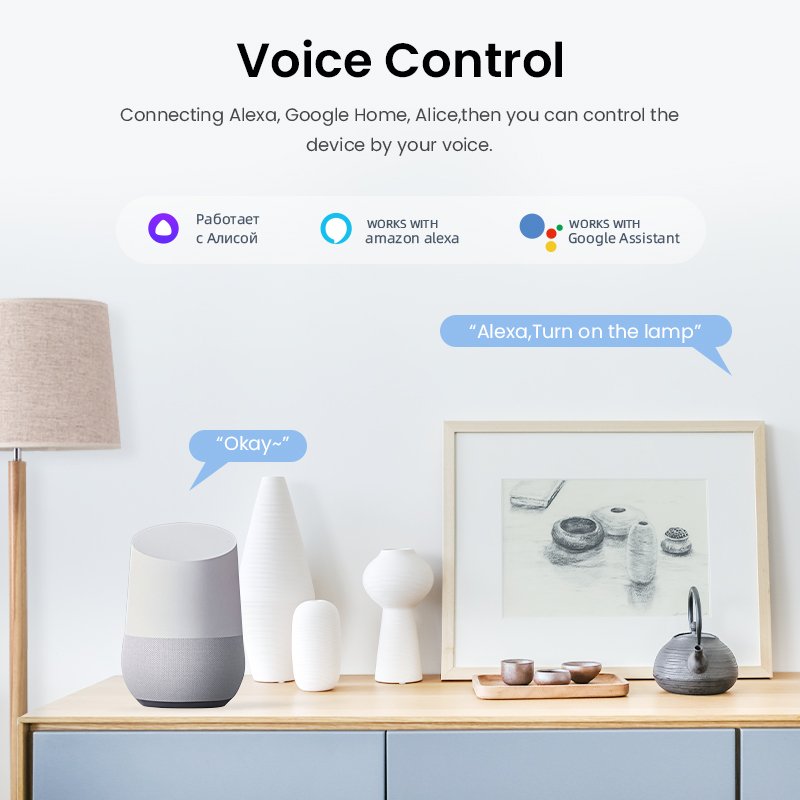 RSH EU 16A Smart Single Socket Wireless Remote Alexa Google Tuya WiFi Outlet Smart Plug with Energy Monitoring Timer Function