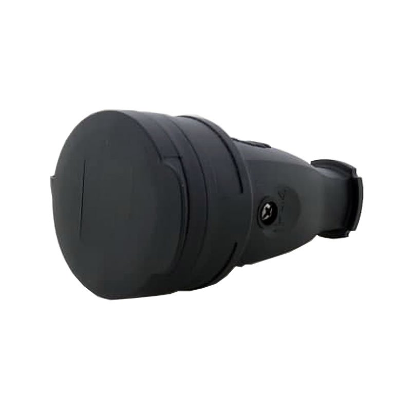 Hot Sale 16A Black Rubber Socket Straight With Grounding With Round Cover IP44 For Industrial Application EU/UK/US Plug Standard