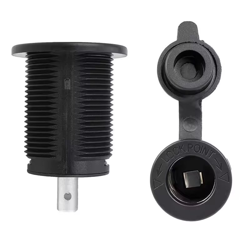Waterproof Cover DC 12V Socket Take Power Adapter for Car Marine Motorcycle ATV RV Trailer Plugs and Sockets
