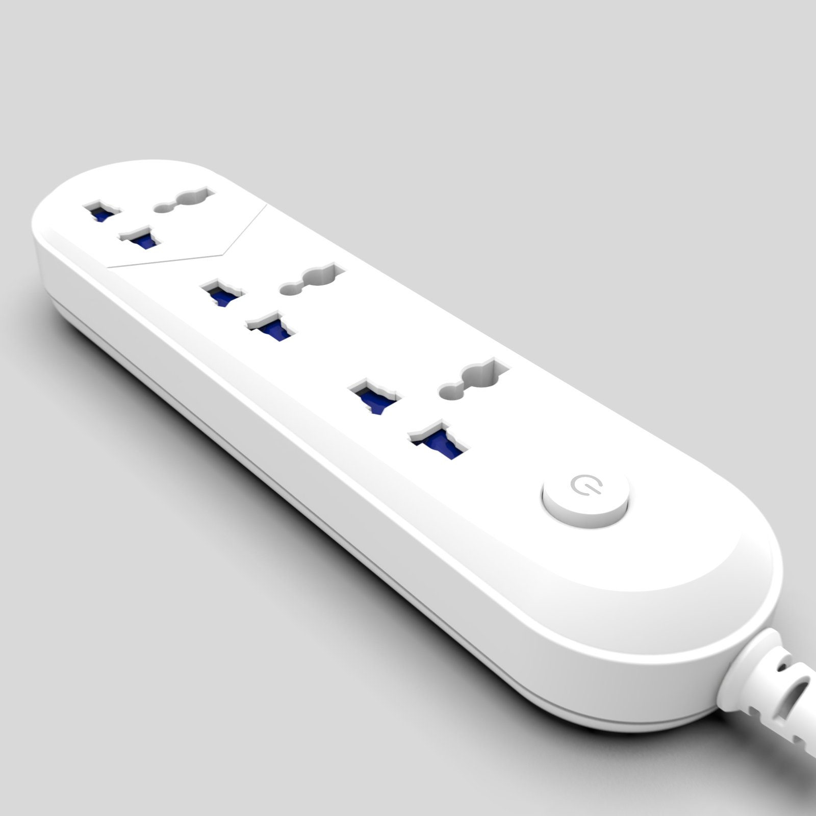 Universal Electric Plug Switch Extension Board Socket Surge Protector Power Strip Extension Cord with USB and Type c